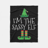 Ich bin die Sy Elf Matching Family Group Weihnacht Fleecedecke (Vorderseite)