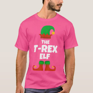 Ich bin die T-Rex Elf Familie Weihnachten Dinosaur T-Shirt