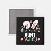 Ich bin die Tante-Bunny-Osterfamilie, die passt Magnet (Vorderseite/Rückseite)