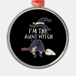 Ich bin die Tante Hexe Halloween Kostüme Geschenke Ornament Aus Metall
