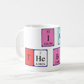 Ich bin die Tasse der periodischen Tabelle des (Vorderseite Links)