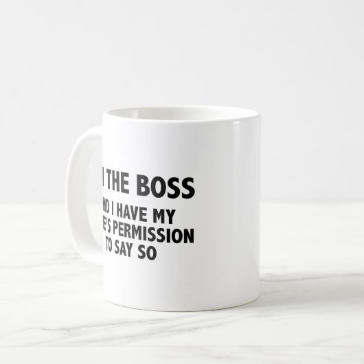 Ich bin die Tasse des Boss-Kaffees (Vorderseite Links)