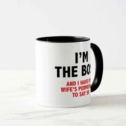 Ich bin die Tasse des Boss-Kaffees (VorderseiteRechts)