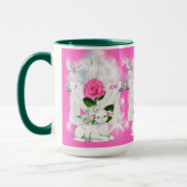 Ich bin die Tasse des Kaffees. (Links)