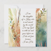 Ich bin die Tochter einer King Christlich Quote Ca (Vorderseite)