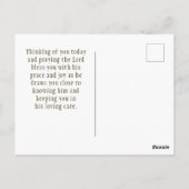 Ich bin die Tochter eines Christlichen Glaubenssat Postkarte (Rückseite)