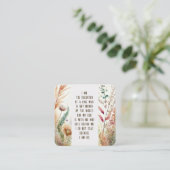 Ich bin die Tochter eines Christlichen Glaubenssat Quadratische Visitenkarte (Stehend Vorderseite)