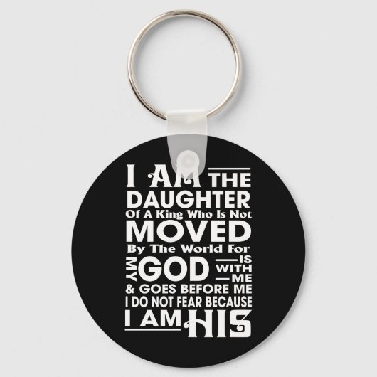 Ich bin die Tochter eines Königs Schlüsselanhänger (Vorderseite)