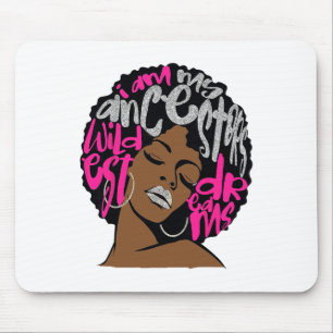 Ich bin die Träume meiner Vorfahren Hot Pink Bubbl Mousepad