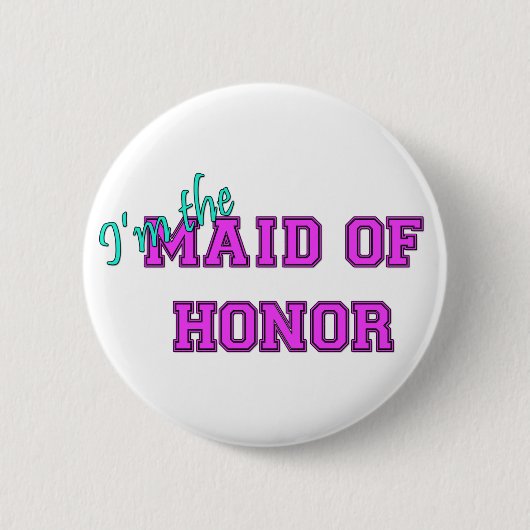 Ich bin die Trauzeugin Button (Vorderseite)