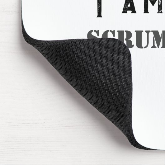 Ich bin die Trommelmeisterin für agile Tasse, Mousepad (Ecke)
