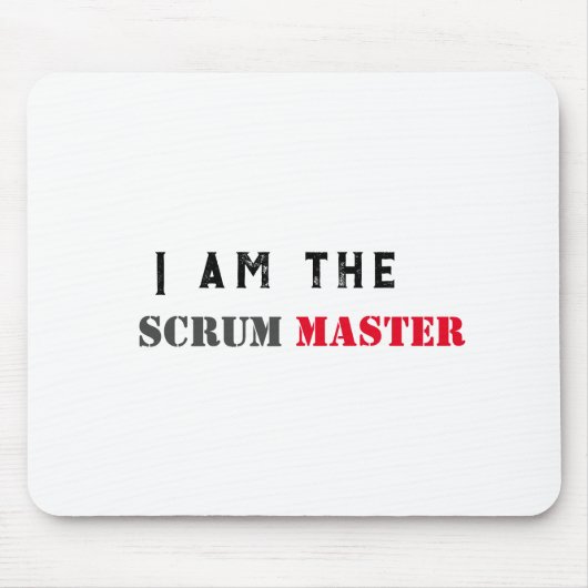 Ich bin die Trommelmeisterin für agile Tasse, Mousepad (Vorne)