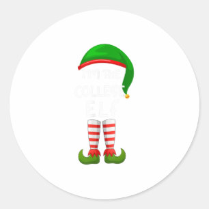 Ich bin die Uni Elf Funny Elf Familie Runder Aufkleber