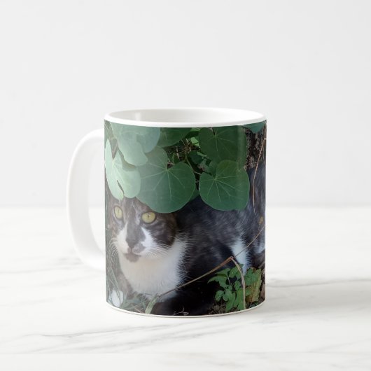 Ich bin die unsichtbare Katze Kaffeetasse (Vorderseite Links)