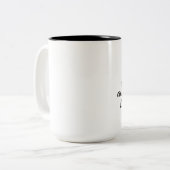 ICH BIN DIE VERRÜCKTE CAT-DAME MUG ZWEIFARBIGE TASSE (Vorderseite Links)