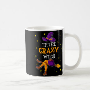 Ich bin die verrückte Hexe, lustige Halloween-Matc Kaffeetasse
