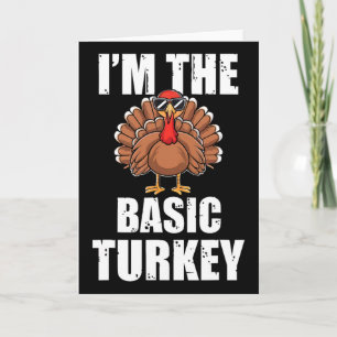 Ich bin die verrückte Truthahn-Passende Thanksgivi Karte