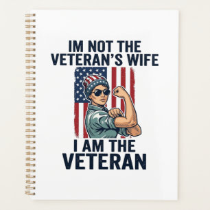 Ich bin die Veteranin Patriotische Frau Veteranin  Planer
