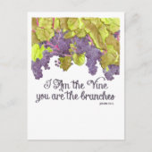 Ich bin die Vine Inspiration Postkarte (Vorderseite)