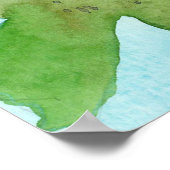 Ich bin die wahre Weinschrift Johannes 15:1 Traube Poster (Ecke)