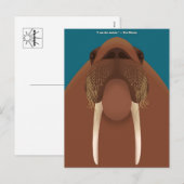 Ich bin die Walross-Postkarten Feiertagspostkarte (Vorne/Hinten)
