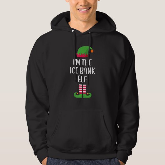 Ich bin die Weihnachtsfamilie der Eisbank Elf, die Hoodie (Vorderseite)