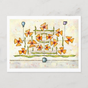 Ich bin die Weinpostkarte Postkarte