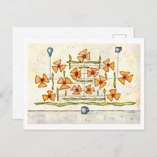 Ich bin die Weinpostkarte Postkarte (Vorne/Hinten)