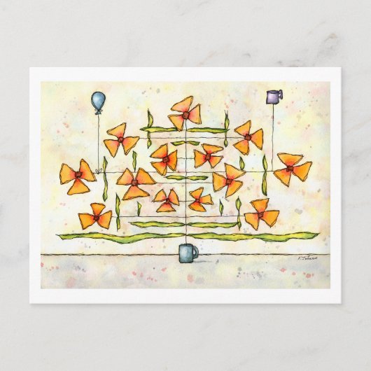 Ich bin die Weinpostkarte Postkarte (Vorderseite)