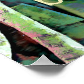 Ich bin die Weinrebe Poster (Ecke)