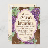 Ich bin die Weinschrift Postkarte (Vorne/Hinten)