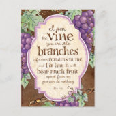 Ich bin die Weinschrift Postkarte (Vorderseite)