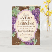 Ich bin die Weinschrift Segen Grußkarte Karte (Gelbe Blume)