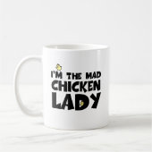 Ich bin die wütende Huhndame Kaffeetasse (Links)