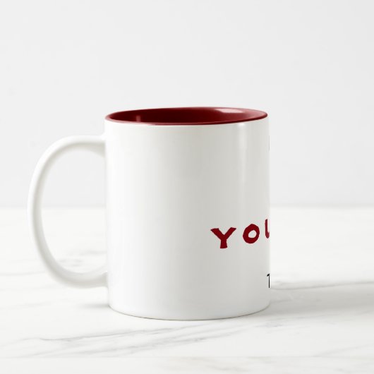 ICH BIN DIE ***YOUNGER*** ZWEI "TASSE" ZWEIFARBIGE TASSE (Links)