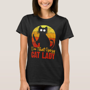 Ich bin diese verrückte Katzenlady Halloween Gruse T-Shirt