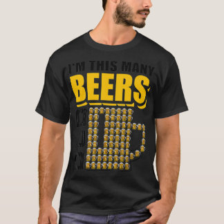 Ich bin diese vielen Biere alt 75. Geburtstag 75 J T-Shirt