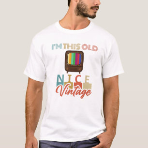 Ich bin dieser alte, schöne Vintage Fernseher Männ T-Shirt