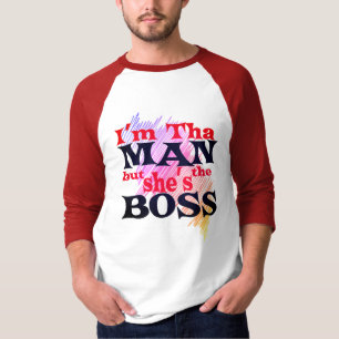 Ich bin dieser Mann, aber sie ist das BOSS-Shirt T-Shirt