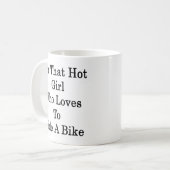 Ich bin dieses heiße Mädchen, das Lieben, ein Kaffeetasse (Vorderseite Links)