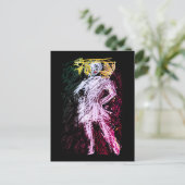 Ich bin dieses Mädchen Postkarte (Stehend Vorderseite)