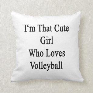 Ich bin dieses niedliche Mädchen, das Kissen