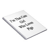 Ich bin dieses niedliche Mädchen, das Notizblock (Rechte Seite)
