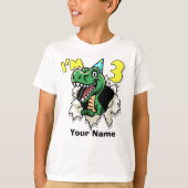 Ich bin Dinosaurier 3 T-Shirt (Vorderseite)