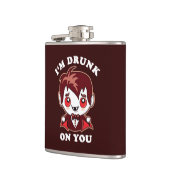 Ich bin dir Betrunken | Niedliche Vampire-Liebe Flachmann (Links)