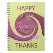 Ich bin dir dankbar, glückliches Dankeschön Notizblock (Vorderseite)