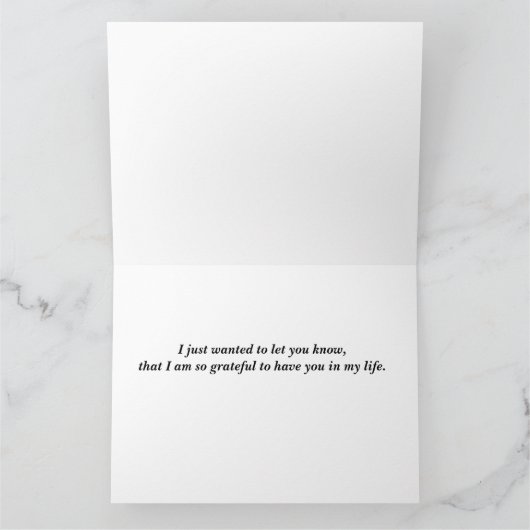 Ich bin dir dankbar ... karte (Innenseite)