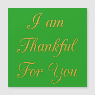 Ich bin dir dankbar magnetkarte