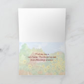 Ich bin dir dankbar, Onkel glücklich dankend Karte (Innenseite)