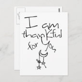 Ich bin dir dankbar postkarte (Vorne/Hinten)